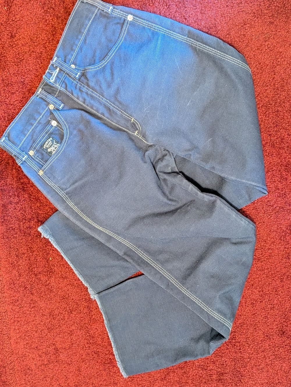 Women’s Navy Canvas Work Jeans